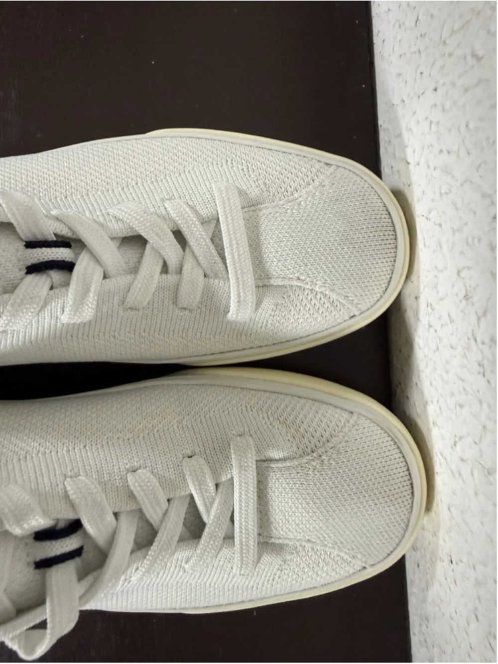 Rothy's The Lace Up Sneaker in White Women's Size 6 Preppy Luxury Sporty $169
